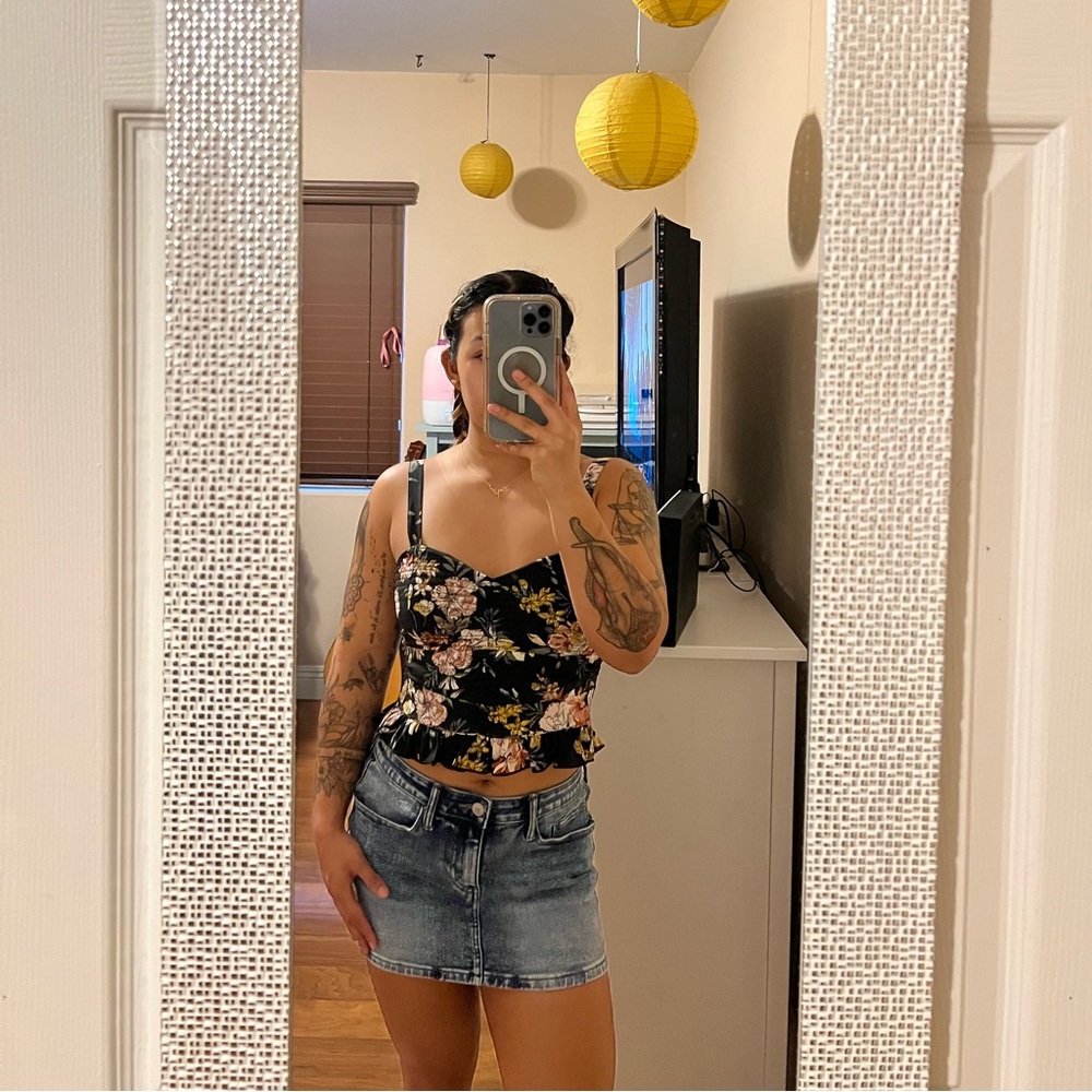Floral Peplum Top